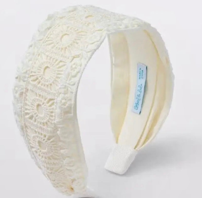 Abel & Lula Ivory Macrame Headband