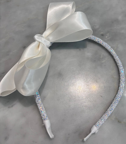 SILK BOW HEADBAND