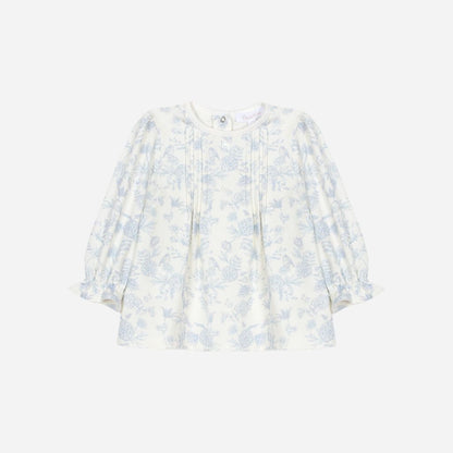PATACHOU: BLUE FLORAL PANTS SET