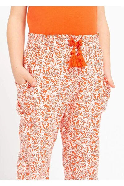 Mayoral: Orange Printed Pants