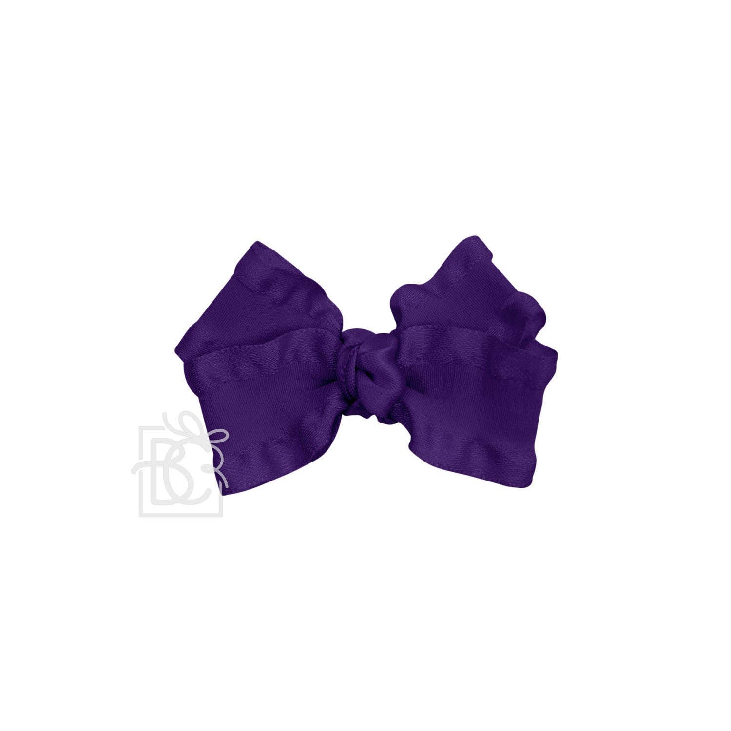 BEAUTIFUL CREATIONS: DOUBLE RUFFLE BOW ON CLIP