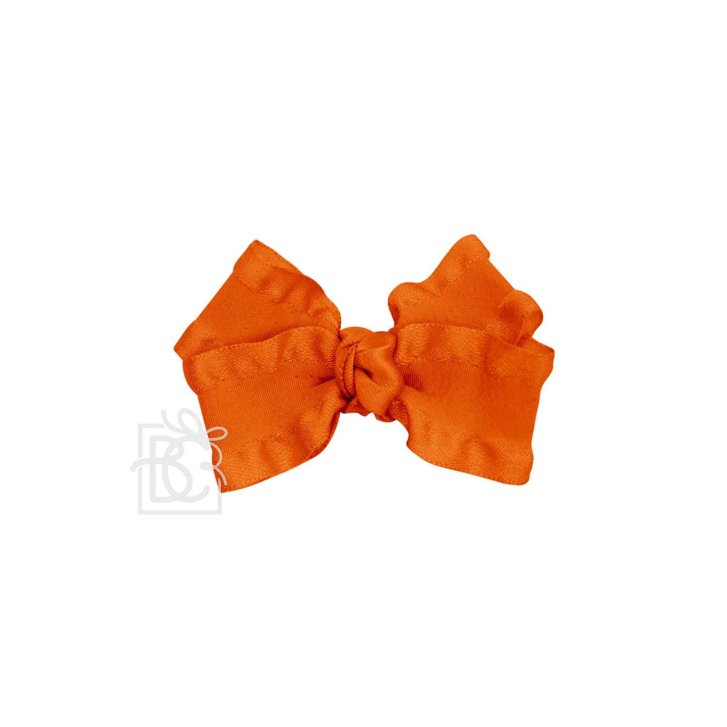 BEAUTIFUL CREATIONS: DOUBLE RUFFLE BOW ON CLIP