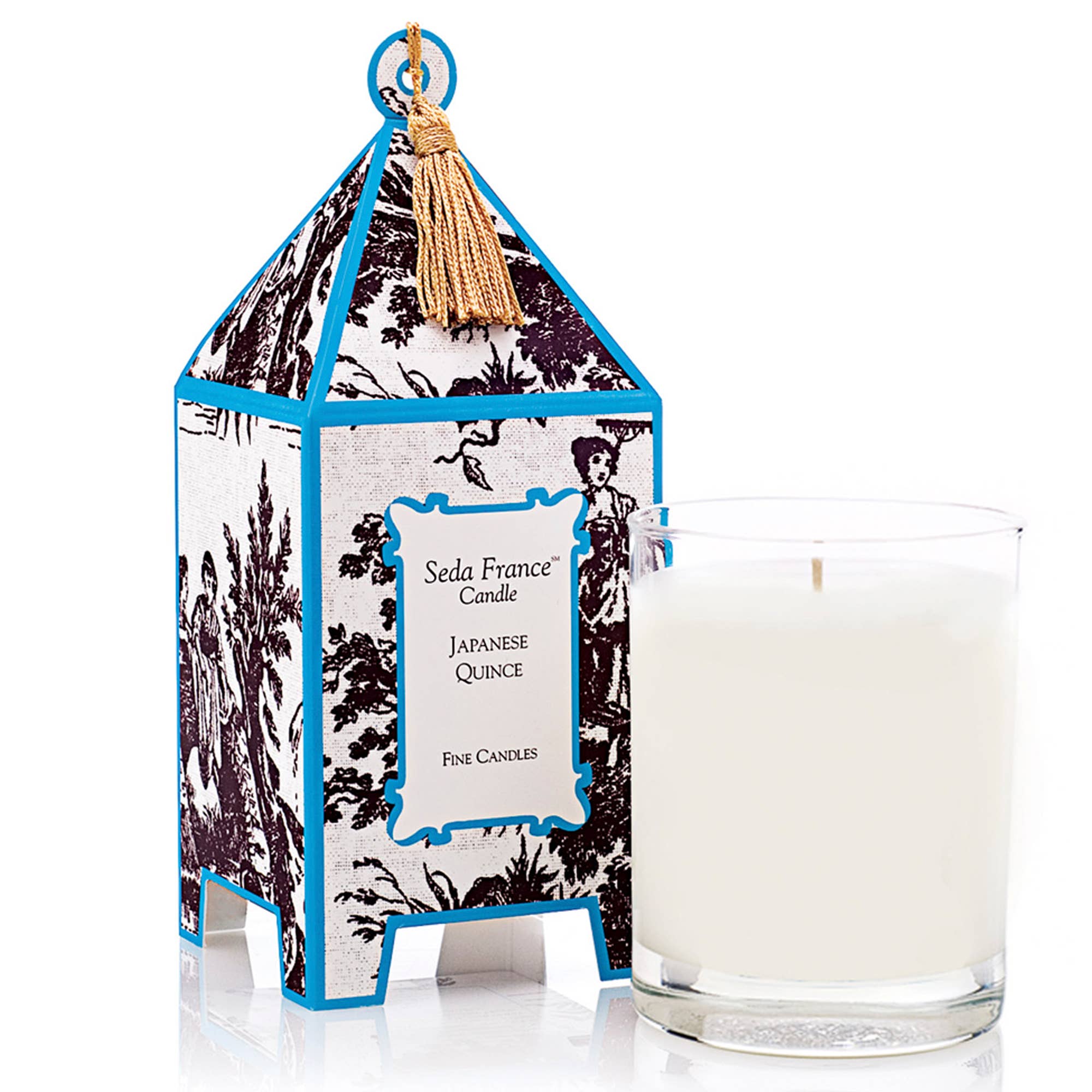 SEDA FRANCE : JAPANESE QUINCE TOILE PAGONDA CANDLE 10.2 Ounce