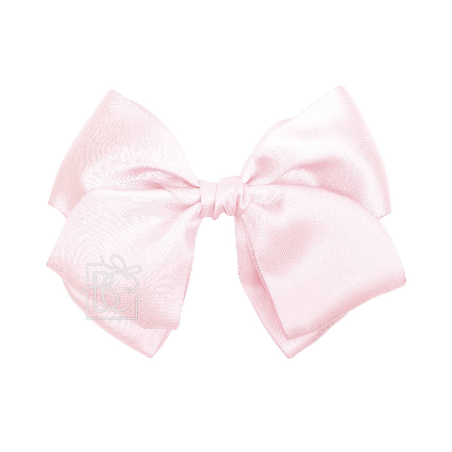 BEAUTIFUL CREATIONS: SATIN EUROPEAN BOW W/RUFFLED KNOT ON CLIP