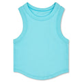 ISCREAM : CROPPED RACER BACK ICE BLUE TANK TOP