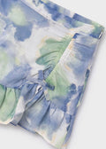Mayoral: Bluesn Greens Yellow Watercolor Skirt