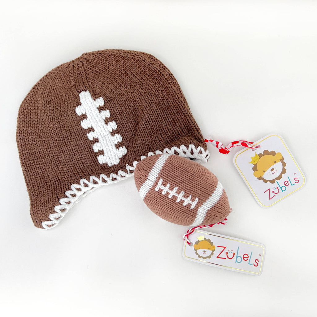 ZUBELS: Football Knit Rattle