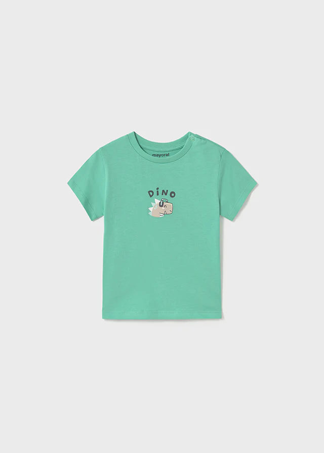 MAYORAL: INFANT BOYS DINO T-SHIRT with SHORTS