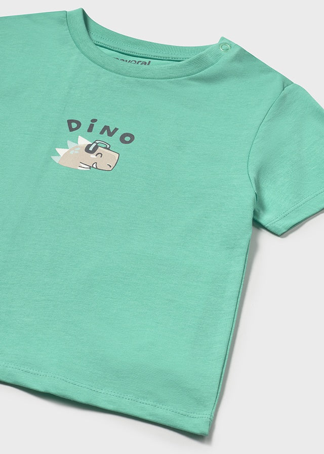 MAYORAL: INFANT BOYS DINO T-SHIRT with SHORTS