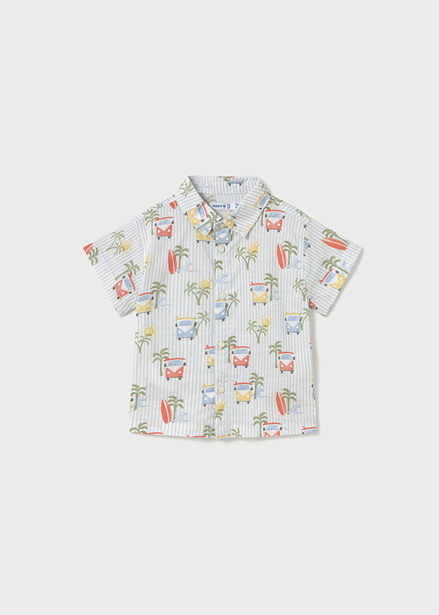 MAYORAL: BOYS SS BEACH FUN SHIRT
