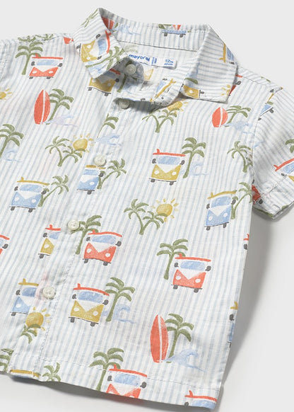 MAYORAL: BOYS SS BEACH FUN SHIRT