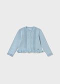 MAYORAL: GIRLS BLUE SHIMMER CARDIGAN