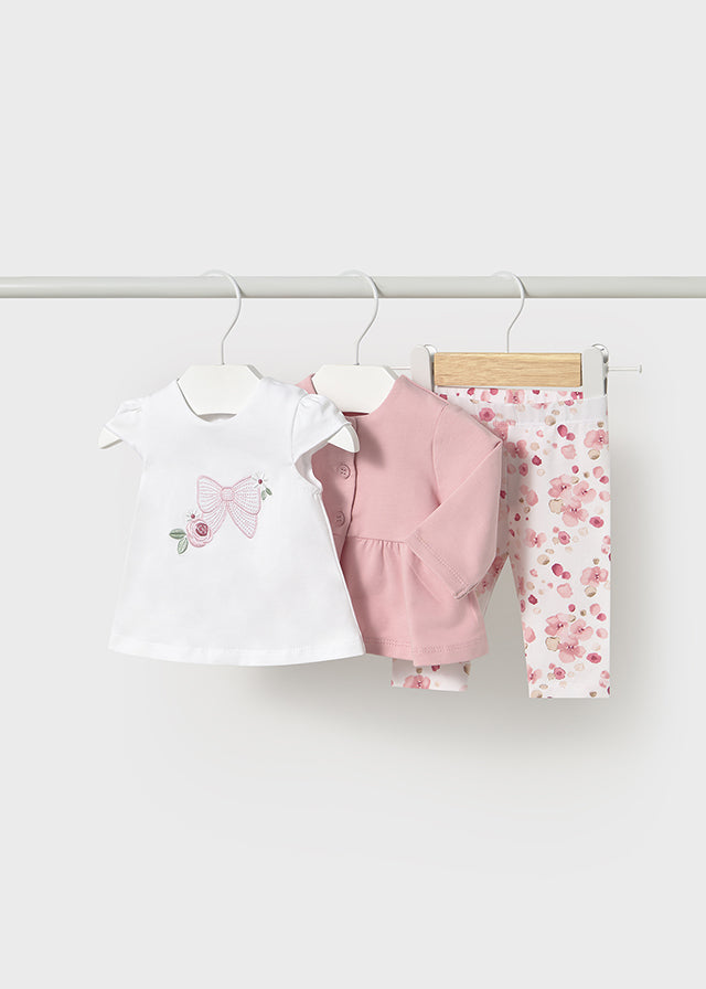 MAYORAL: GIRLS 3 PIECE LONG SLEEVE LEGGINGS SET
