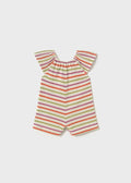 MAYORAL: MULTI STRIPED PULL UP ROMPER