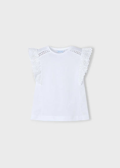 MAYORAL: WHITE GIRLS BLOUSE