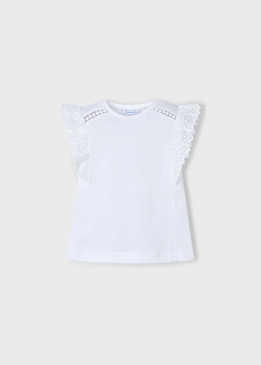 MAYORAL: WHITE GIRLS BLOUSE