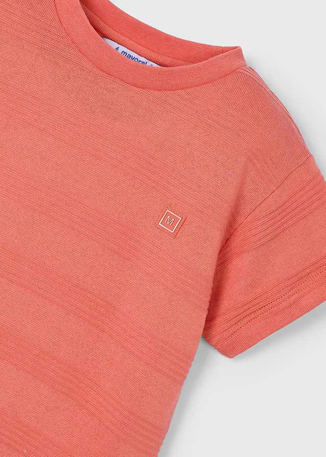 MAYORAL: BOYS DARK PEACH T-SHIRT