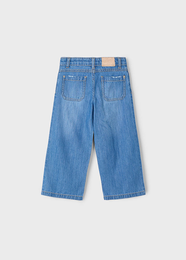 MAYORAL: GIRLS DENIM ANKLE JEANS