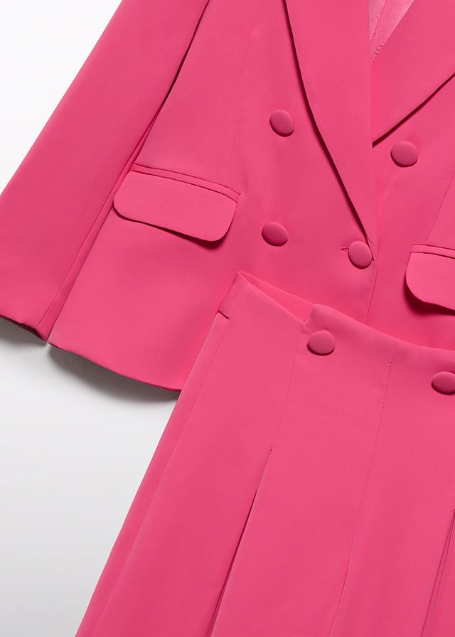 ABEL & LULA: Girls Crepe Hot Pink Pantsuit