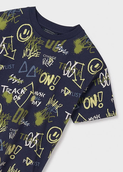 MAYORAL: BOYS SMILEY FACE T-SHIRT