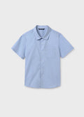 Mayoral: Blue Short Sleeve Button Up