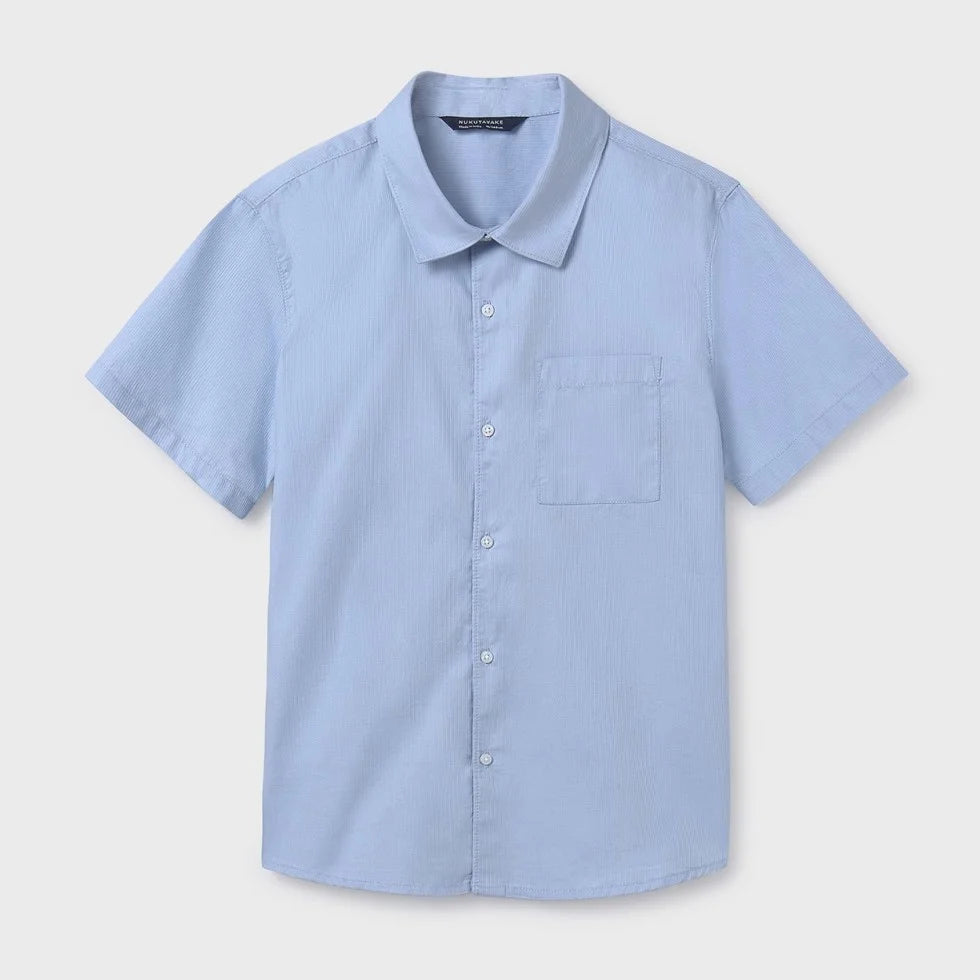 MAYORAL: BOYS S/S LT BLUE SHIRT