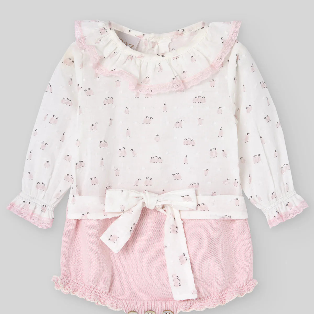 PAZ RODRIGUEZ : GIRLS KNIT ROMPER