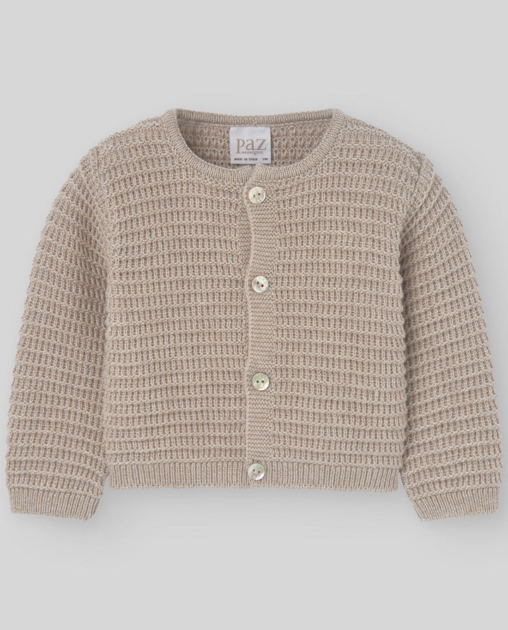 PAZ RODRIGUEZ : GIRLS KNIT NEWBORN CARDIGAN