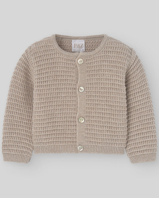 PAZ RODRIGUEZ : GIRLS KNIT NEWBORN CARDIGAN