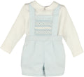 Luli & Me : Suspenders Smock Boy Set -Blue