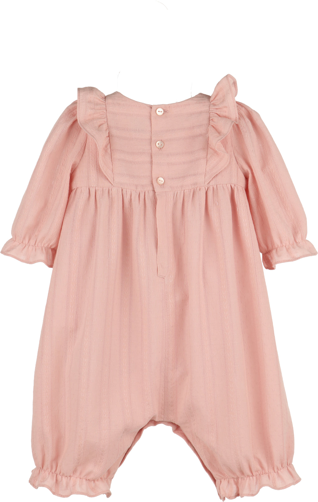 Luli & Me: Rosy Cheeks Jacquard Overall