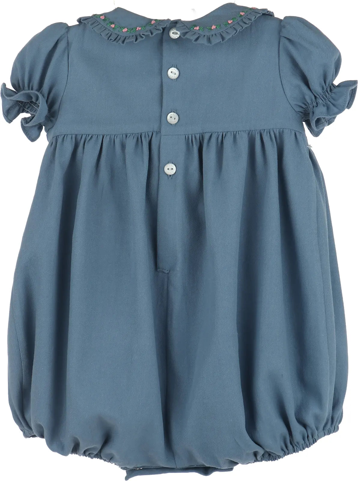Luli & Me : Fall Garden Smock Bubble - Blue