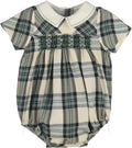 Luli & Me : Tea Time Smock Boy Bubble - Green