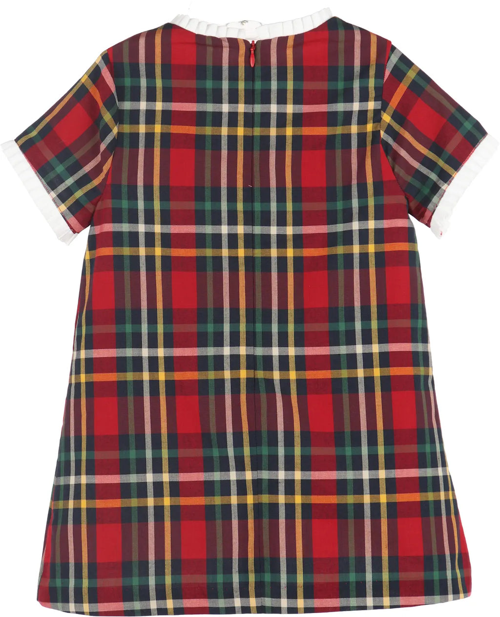 Luli & Me : Christmas Plaid A-Line - Red