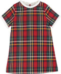 Luli & Me : Christmas Plaid A-Line - Red