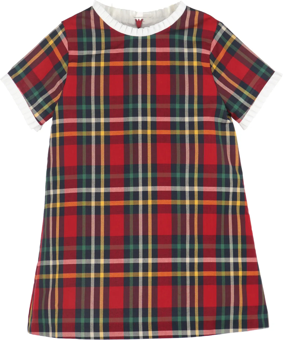 Luli & Me : Christmas Plaid A-Line - Red