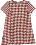 Luli & Me : Tweed Princess Dress - Red