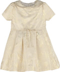 Luli & Me : Golden Flowers Dress - Gold