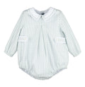 Luli & Me : Frosty Check Boy Bubble - Blue