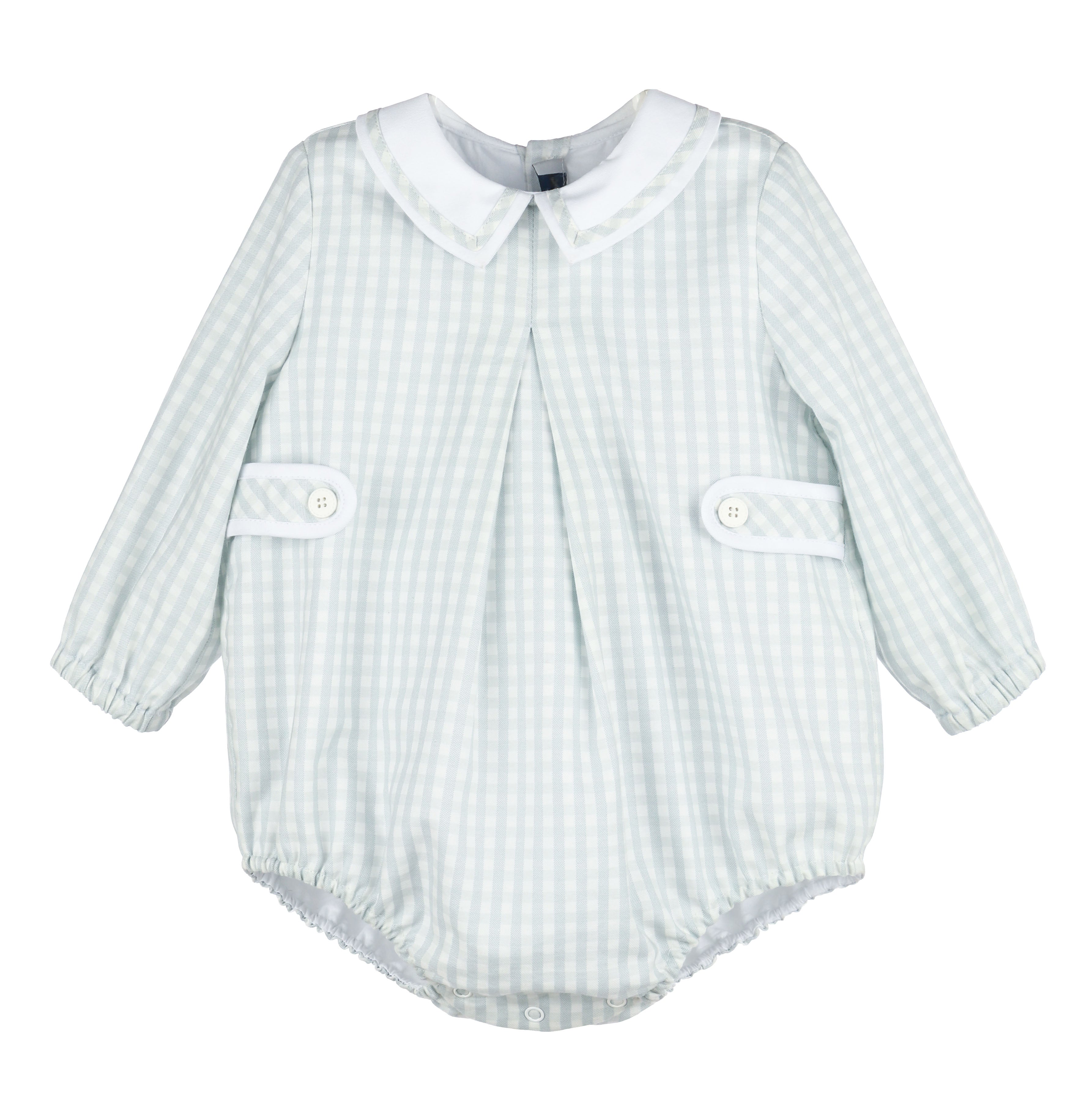 Luli & Me : Frosty Check Boy Bubble - Blue