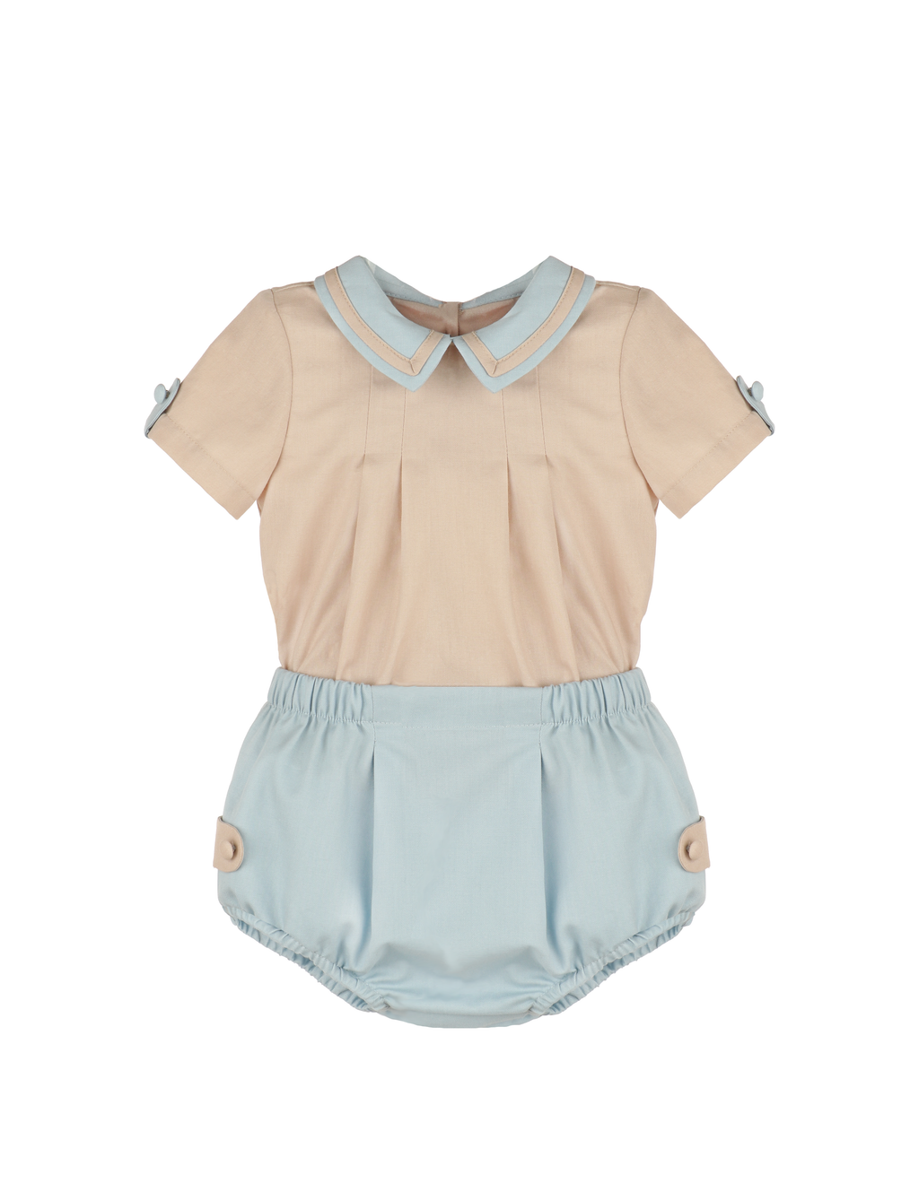 Sophie & Lucas: Oatmeal & Chambray Boy Set