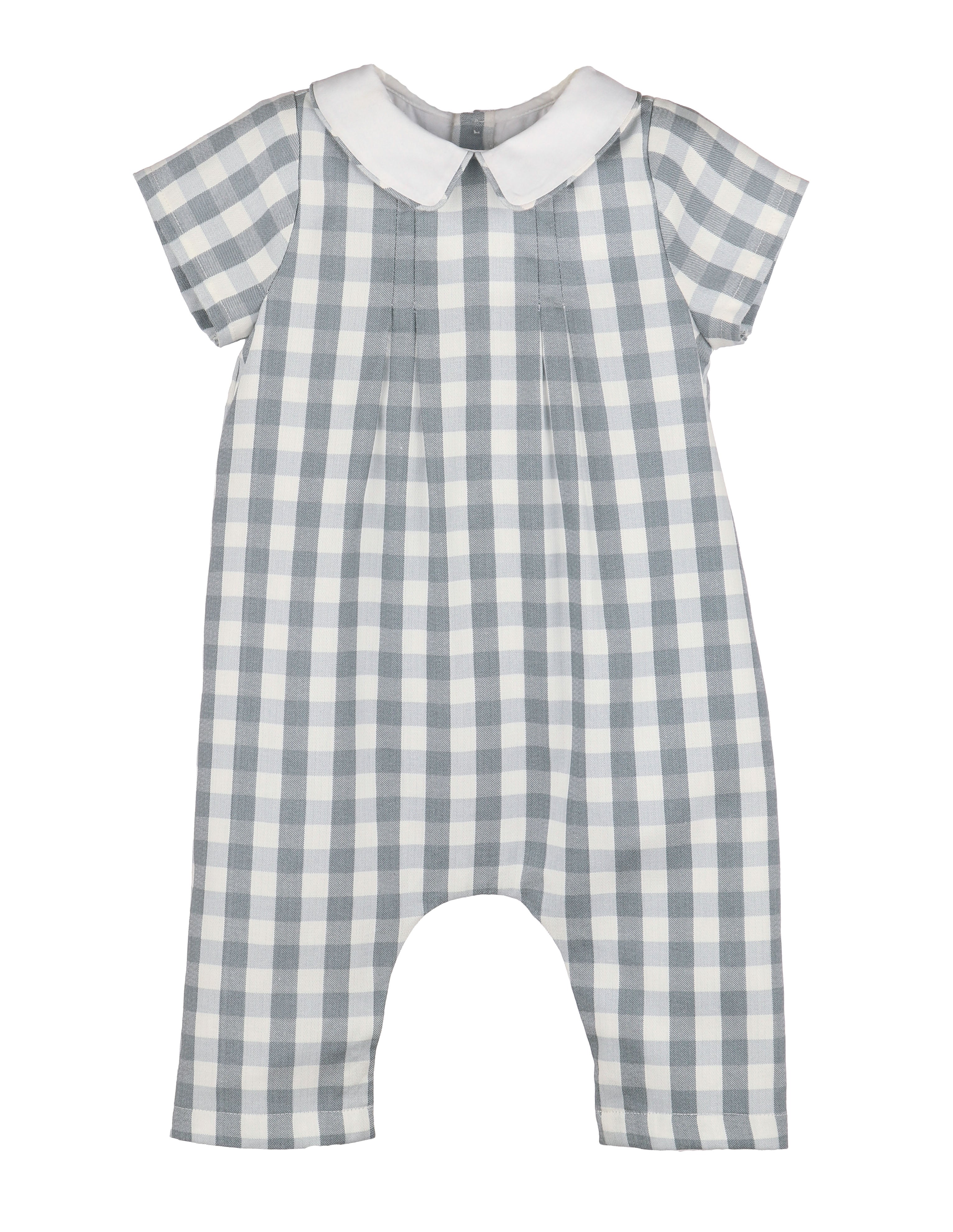 Luli & Me : Blue Willow Check Boy Longall - Blue