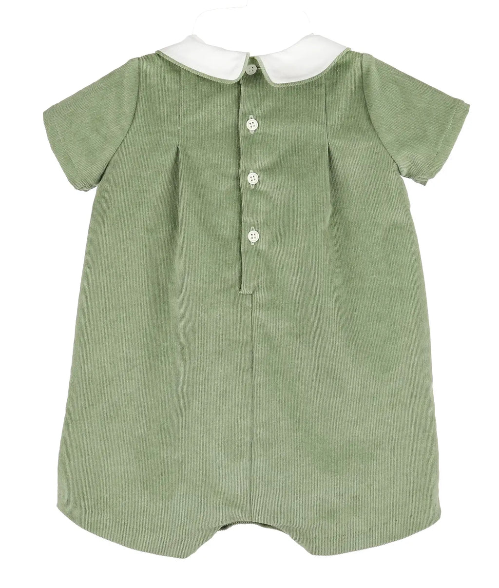 Sophie & Lucas : Heirloom Cord Boy Bubble - Green
