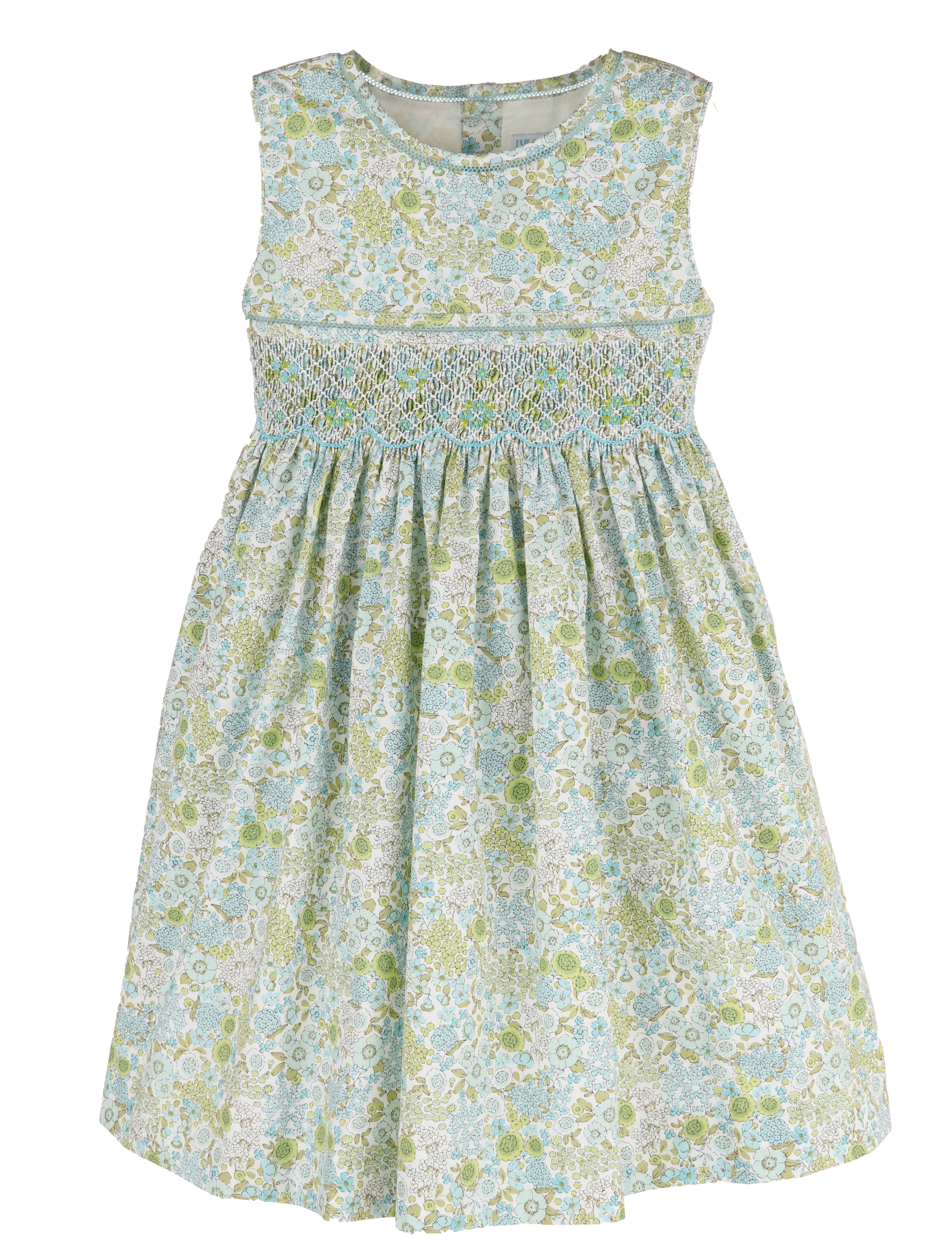 LULI & ME: FLORAL BOUQUET SMOCK DRESS
