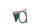 JADE/EMERALD ROSE BRACELET AND PENDANT