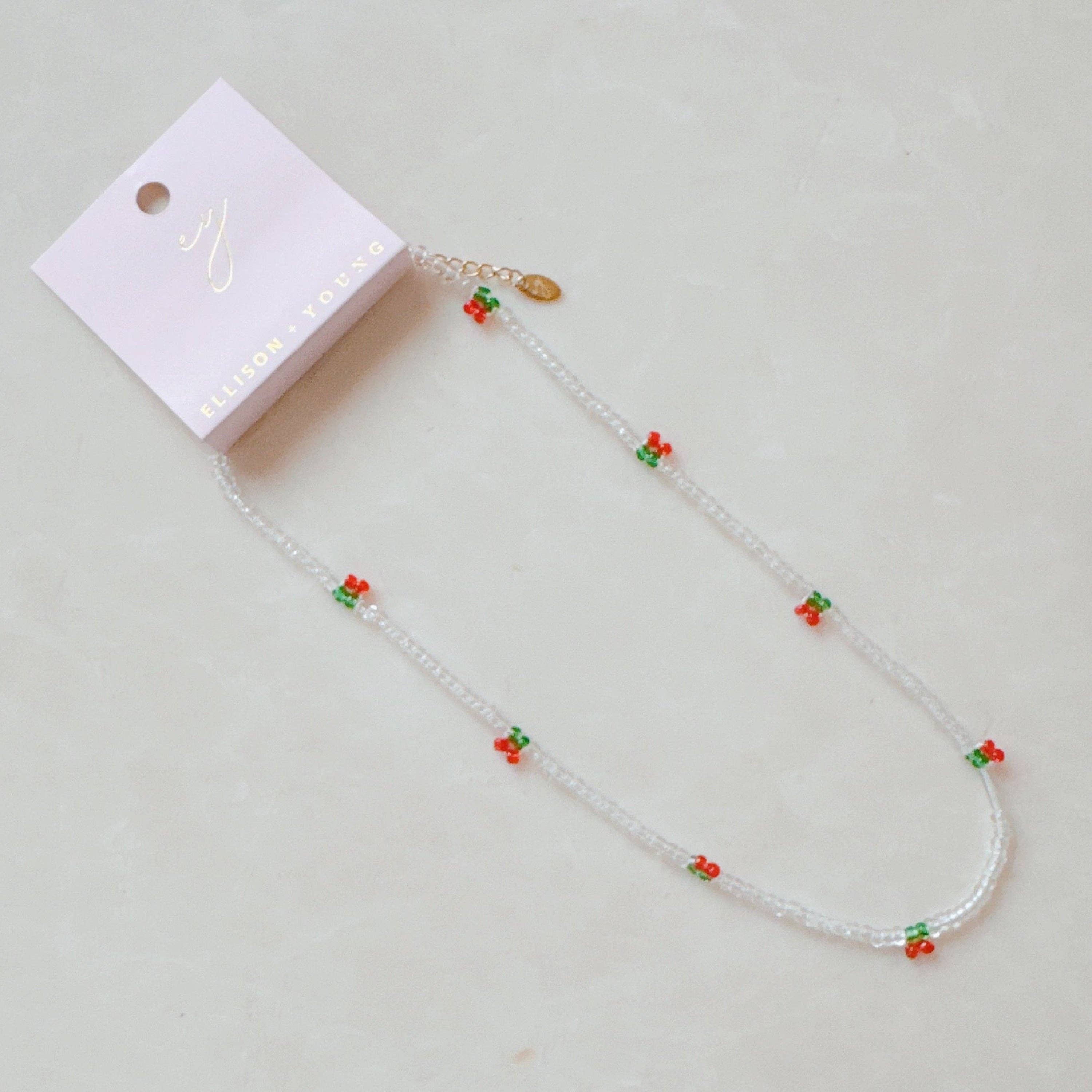 Ellison & Young : Cherry Dotty Beaded Necklace