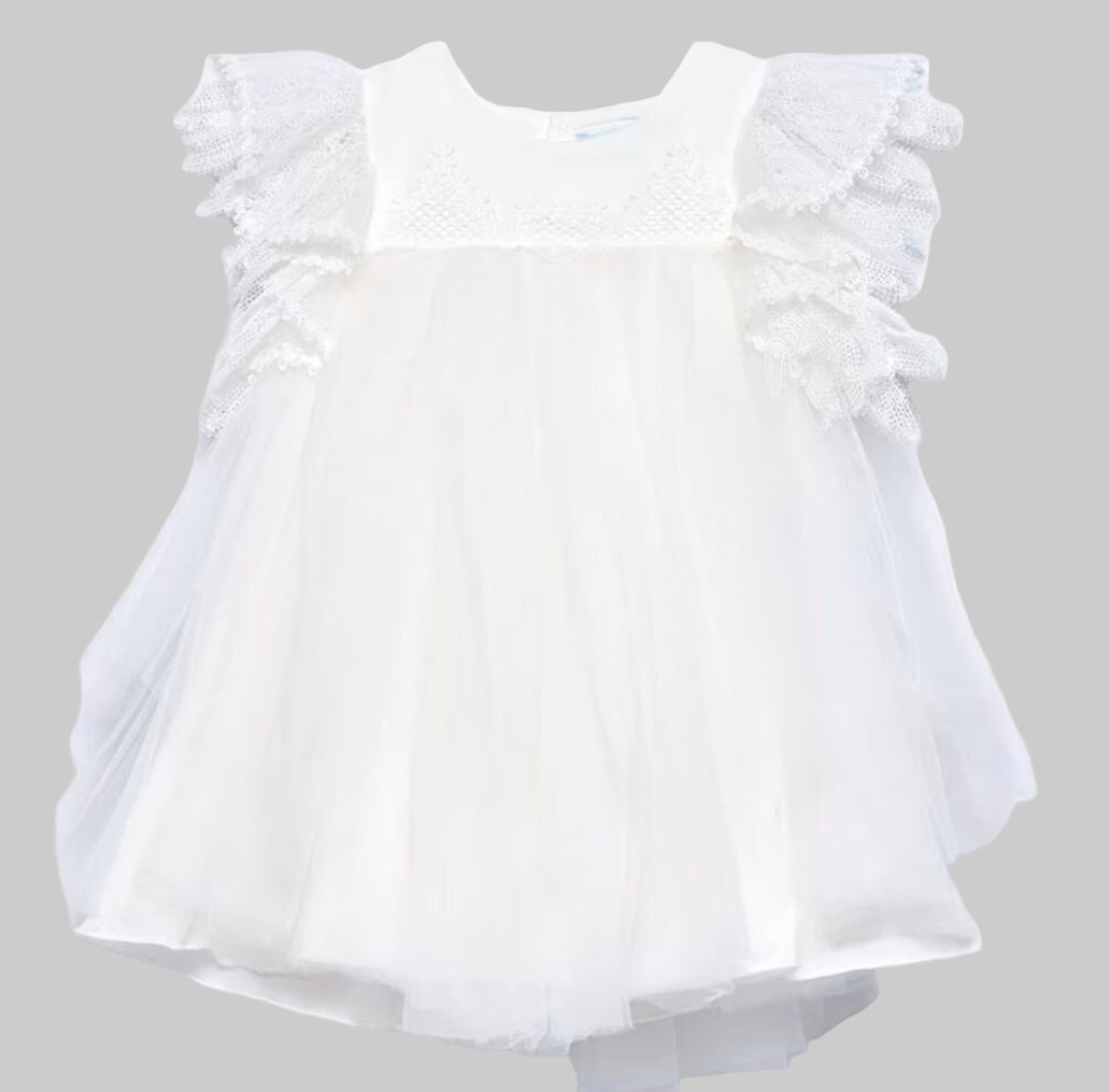 Abel & Lula White Tulle Dress