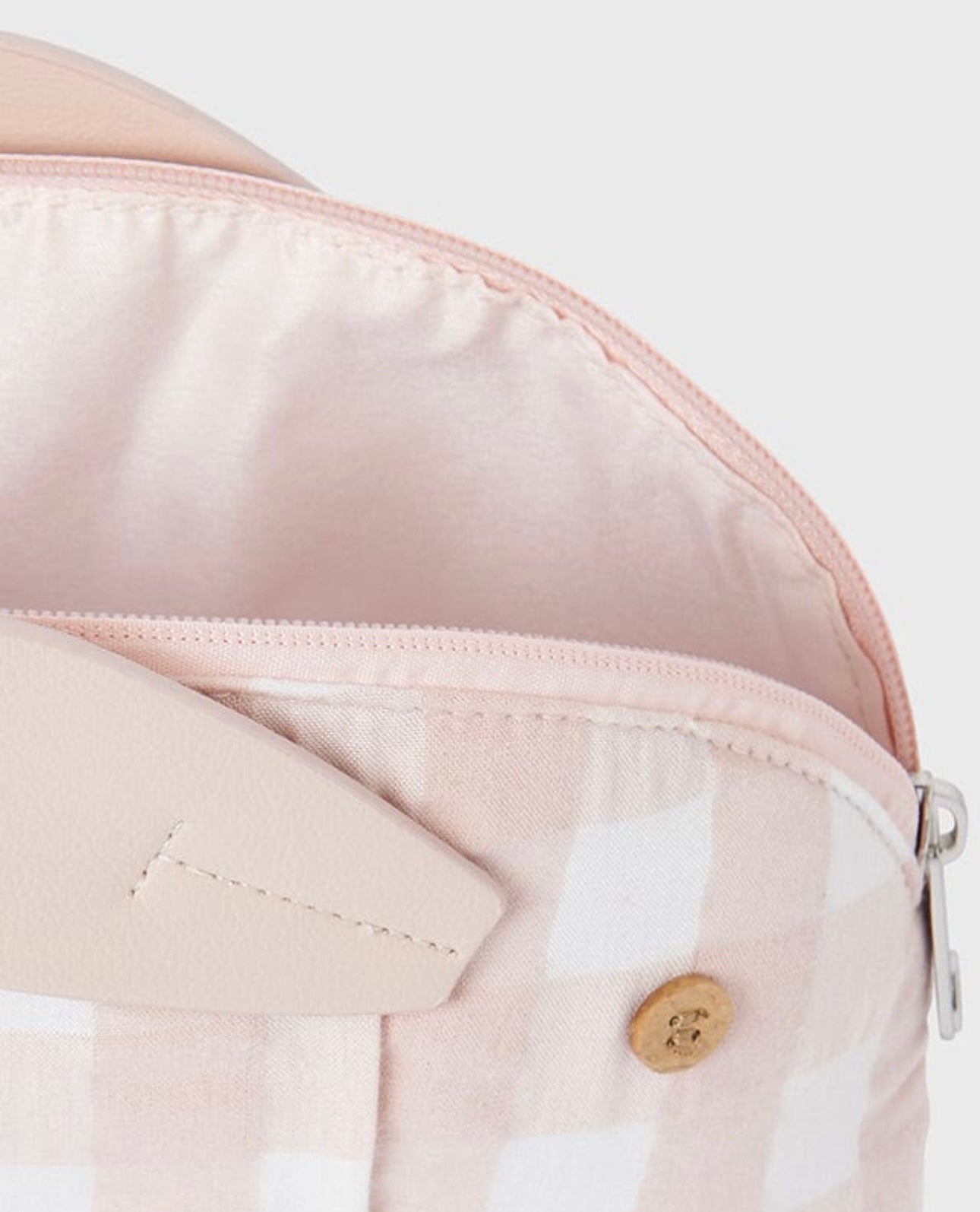MAYORAL Small Bunny Pouch Gingham Print  Available in Pink and Blue 19115