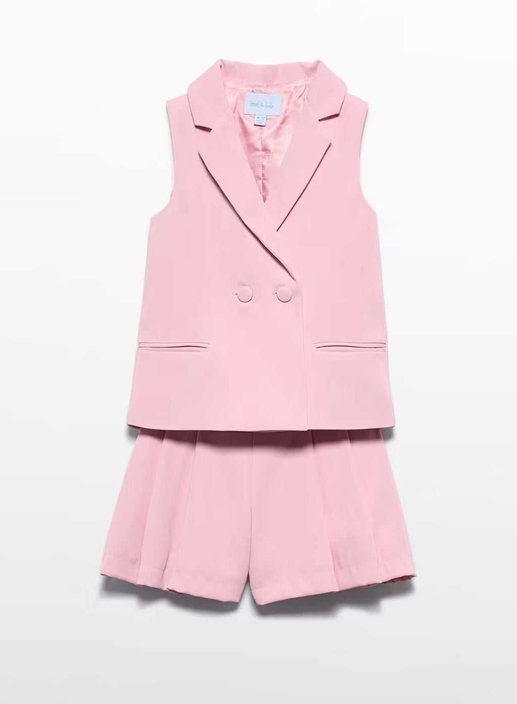 ABEL & LULA : Girl Crepe Shorts and Vest Set