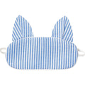 PETITE PLUME: FRENCH BLUE SEERSUCKER KITTY EYE MASK